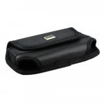 Wholesale Extendable Horizontal Vinyl Belt Pouch Large 31 (Black)